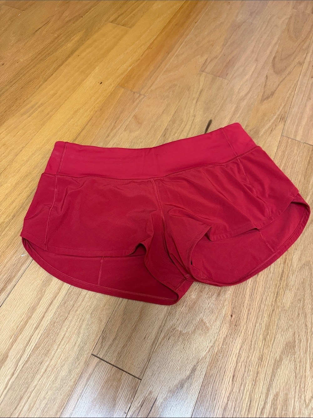 lululemon athletica Red Athletic Running Shorts